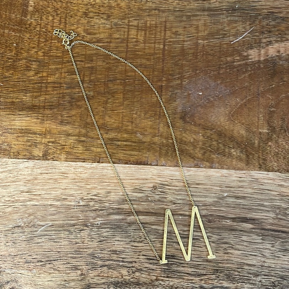 Anthropologie M initial necklace
